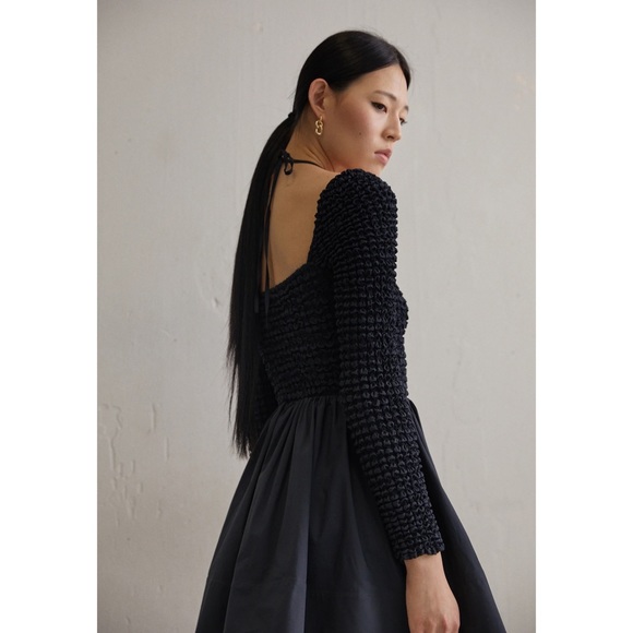 NEW STAUD Cassidy Dress in Black - Picture 6 of 16